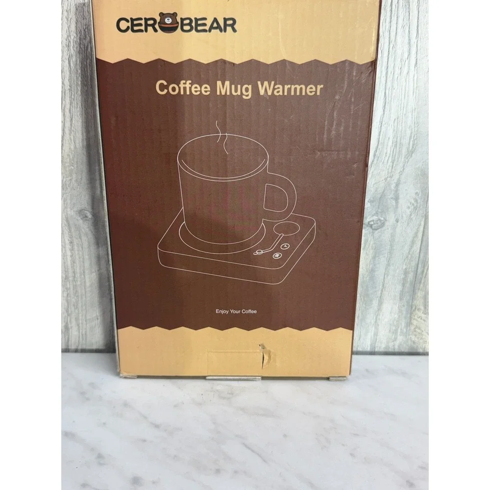 CEROBEAR Coffee Mug Warmer DS1209 Black Electric Beverage Tea Milk Heater 30W